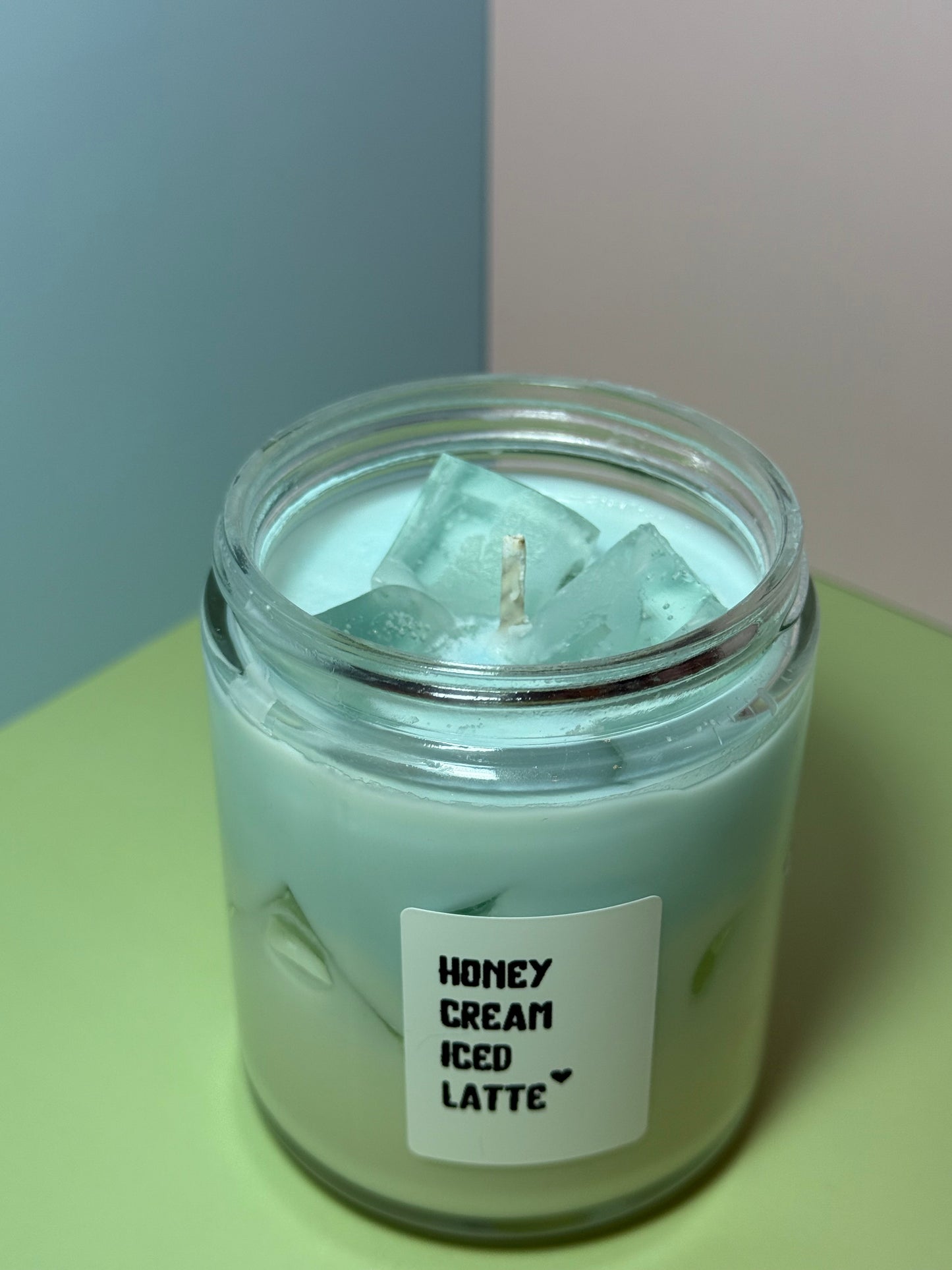 Honey Cream Iced Latte Candle